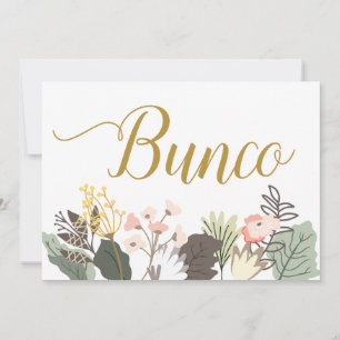 Bunco Woodland Bloemenfeest Kaart