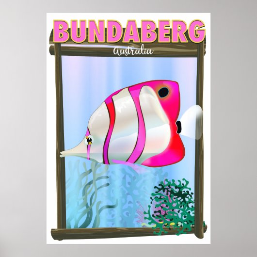Bundaberg Australia Reisposter Poster (Voorkant)