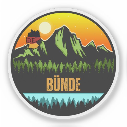 Bünde, Duitsland Sticker (Voorkant)