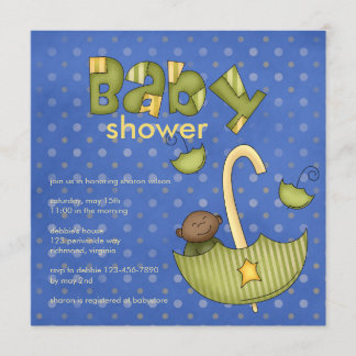 Bundel Joy : Groen: baby shower Uitnodiging