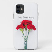 bundel rode anjerbloemen Case-Mate iPhone case (Achterkant)