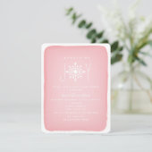 Bundel van het Baby shower van de Joy Snowflake - Kaart (Staand voorkant)