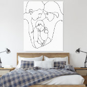 Bundel van Joy Canvas Afdruk (Insitu (Slaapkamer))