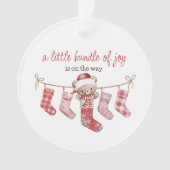 bundel van vreugde winterteddybeer ornament (voorkant)