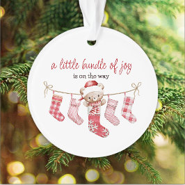 bundel van vreugde winterteddybeer ornament