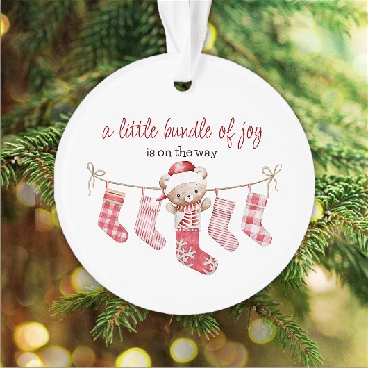 bundel van vreugde winterteddybeer ornament