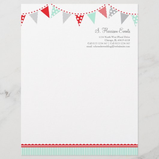 Bundelfeesten letterhead briefhoofd sjabloon (Voorkant)