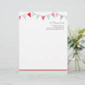 Bundelfeesten letterhead briefhoofd sjabloon (Staand voorkant)
