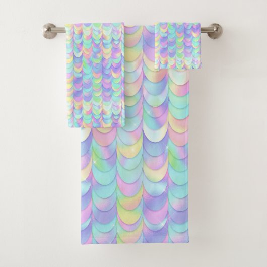 bundelregenboogschaal met BATHROOM TOWEL SET Bad Handdoek (Insitu)
