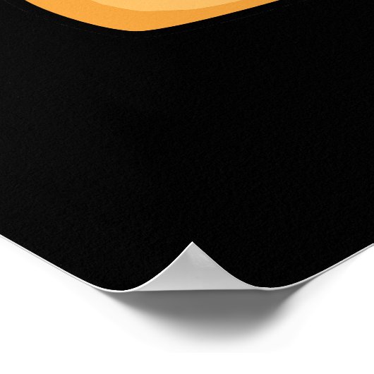 Bunderful Funny Burger Bun Pun Dark BG Poster (Hoek)