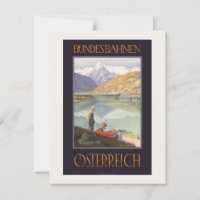 Bundesbahnen Österreich Vintage Travel Poster 192