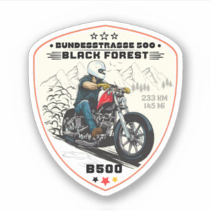 bundesstrasse 500, Zwarte Woud Duitse weg b500 Sticker