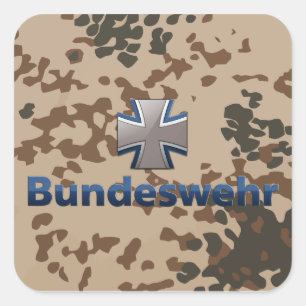 Bundeswehr Emblem Vierkante Sticker