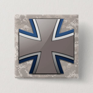 Bundeswehr Vierkante Button 5,1 Cm
