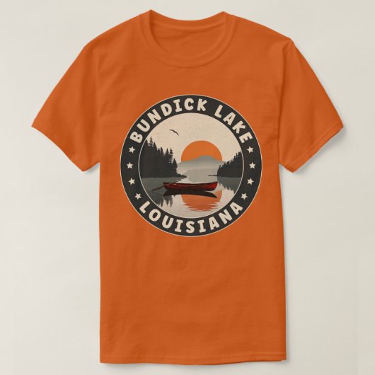 Bundick Lake Louisiana Sunset TShirt (Design devant)