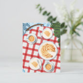 Bundt Cake and Coffee for Two Briefkaart (Staand voorkant)