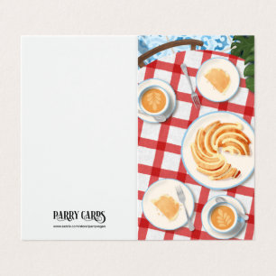 Bundt Cake and Coffee for Two Kaart