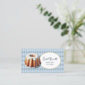 Bundt Cake Bakery Visitekaartje (Staand voorkant)