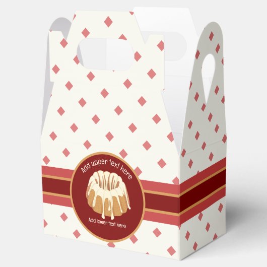 Bundt Mold Bked Sponge - Glazed Ring - uw gebeurte Bedankdoosjes (Geopend)