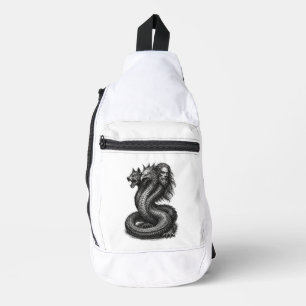 Bune-demon drie gezichten, één kracht sling bag