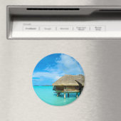 Bungalow sur aimant rond Bora Bora (In Situ (Lave-vaisselle))