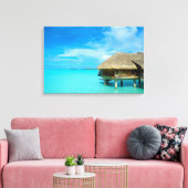 Bungalow sur l'eau sur toile de Bora Bora (Insitu(Salon))