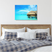 Bungalow sur l'eau sur toile de Bora Bora (Insitu(Chambre))