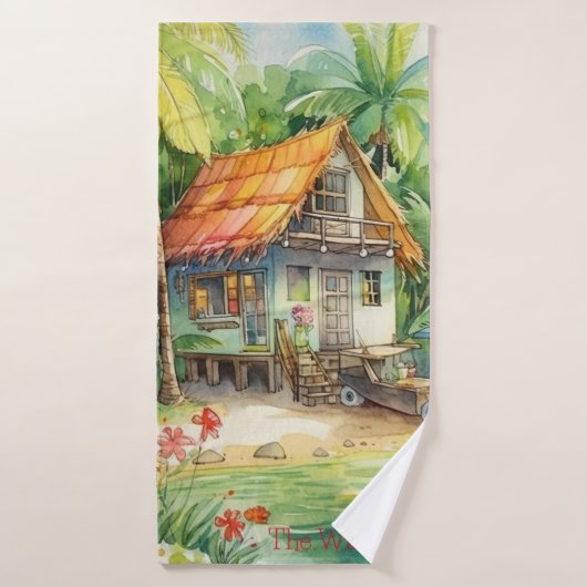 Bungalow Tropical Beach House (Serviette de bain)