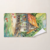 Bungalow Tropical Beach House (Serviette à main)