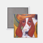 Bungalowart.com Desert Hound Magnet Magneet (Voorkant / Achterkant)