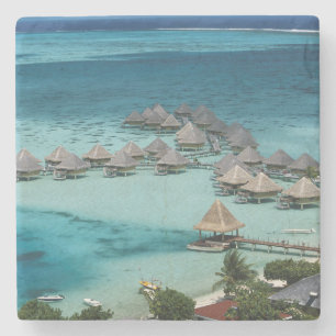 Bungalows van Beachcomber Hotel Stenen Onderzetter