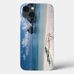 Bungalows van het strand Motu Toopua iPhone 13 Hoesje