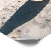 Bungalows van het strand Motu Toopua Poster (Hoek)