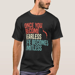 Bungee het Springen Wijze op Bungeejumper Adrenali T-shirt