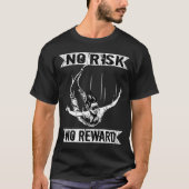 Bungee Jumper no risk no reward Bungee Jumping T-shirt (Voorkant)