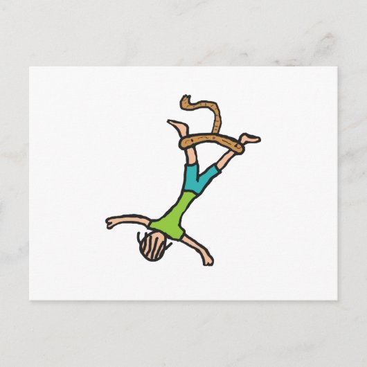 Bungee Jumping Briefkaart (Voorkant)