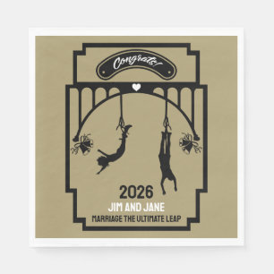 Bungee Jumping Huwelijks Cadeau Servet