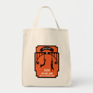 Bungee Jumping huwelijkscadeau Tote Bag
