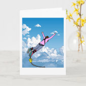 Bungee springen naar vrijheid kaart (Gele Bloem)