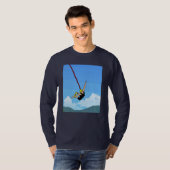 Bungee springen naar vrijheid t-shirt (Voorkant volledig)