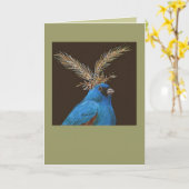 bungo indigo avec carte de casquette pré (Fleur jaune)