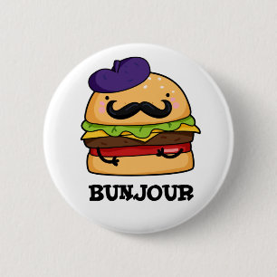 Bunjour Funny French Burger Bun PUn Ronde Button 5,7 Cm