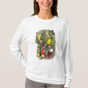Bunken van kleurrijke tulpen t-shirt
