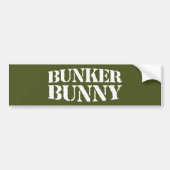BUNKER BUNNY BUMPERSTICKER (Voorkant)