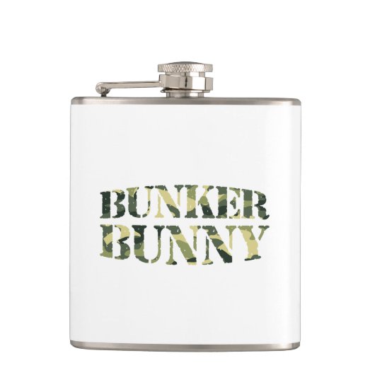 BUNKER BUNNY CAMO/CAMOUFLAGE HEUPFLES (Voorkant)