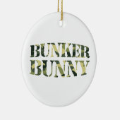 BUNKER BUNNY CAMO/CAMOUFLAGE KERAMISCH ORNAMENT (Rechts)