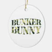 BUNKER BUNNY CAMO/CAMOUFLAGE KERAMISCH ORNAMENT (Links)