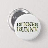 BUNKER BUNNY CAMO/CAMOUFLAGE RONDE BUTTON 5,7 CM (Voorkant /achterkant)