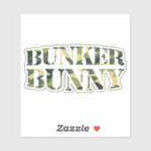 BUNKER BUNNY CAMO/CAMOUFLAGE STICKER (Vel)
