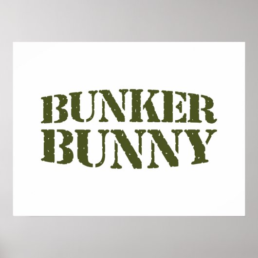 BUNKER BUNNY POSTER (Voorkant)